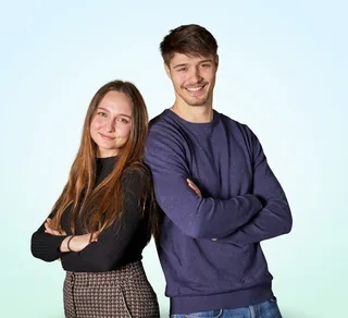 Alex und Valeria, die Gründer von Orthamedic